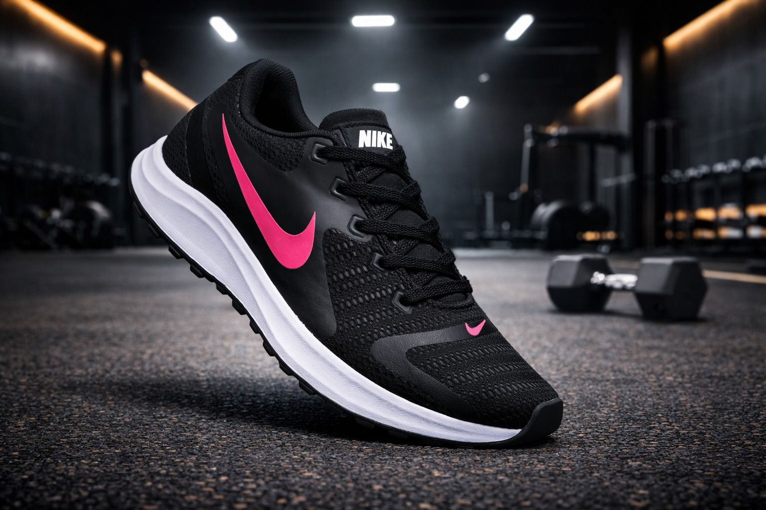 Zapatilla Roma NK Zoom Negra y Lila